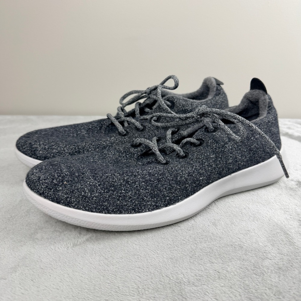 Allbirds Mens Wool Runners Charcoal Grey White Sole‎ Sneakers WR3MNCW140 Size 14